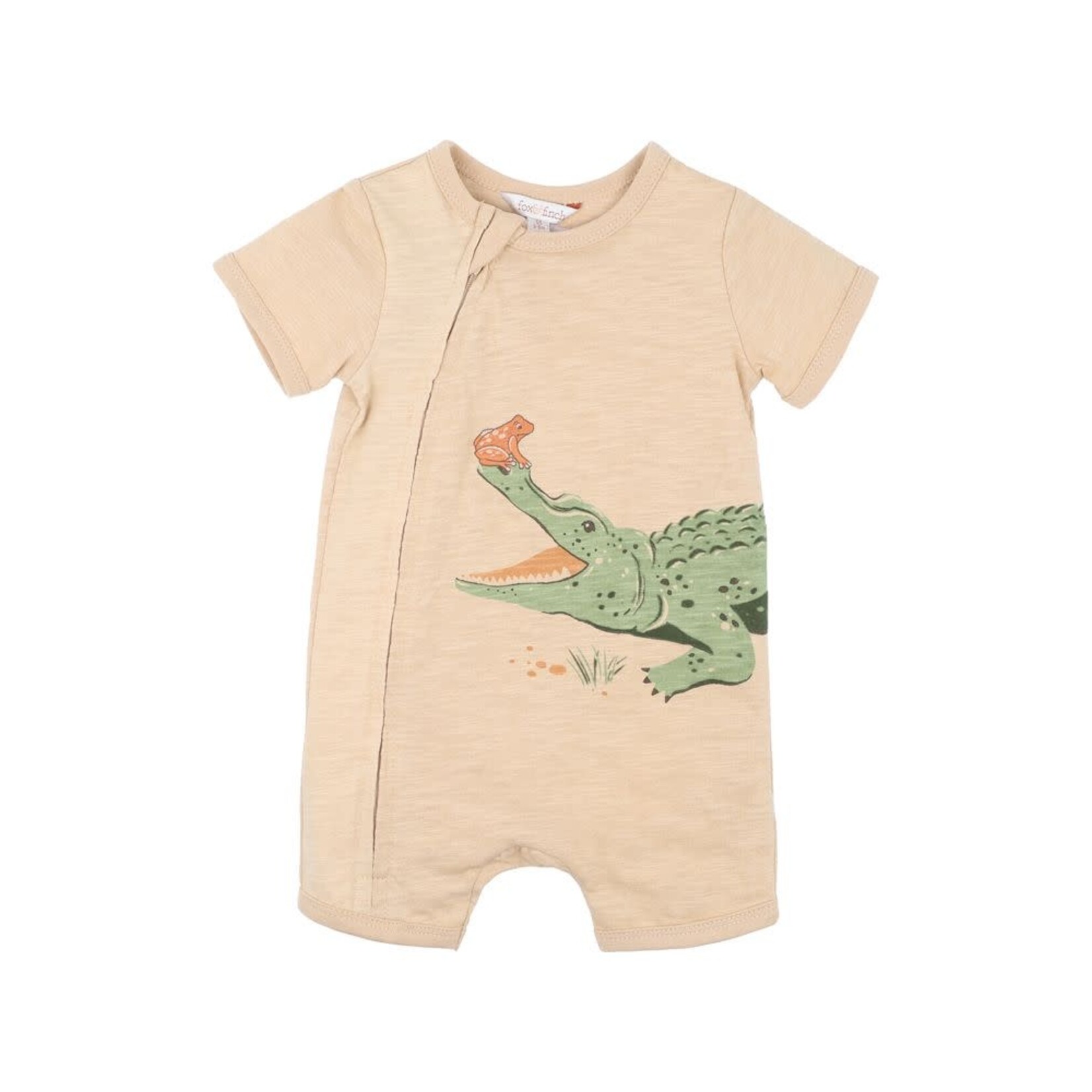 Fox & Finch Crocodile SS Zip Romper