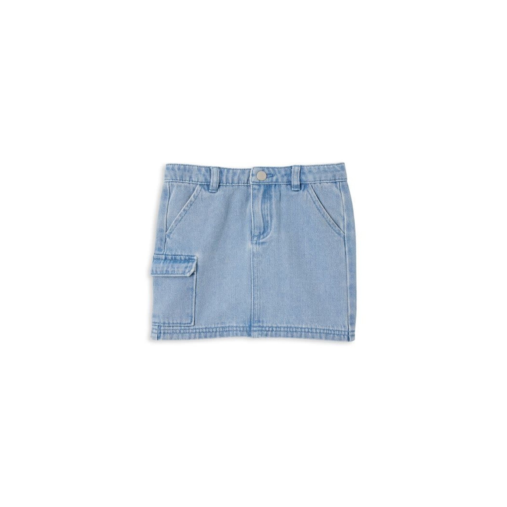 Milky Denim Skirt