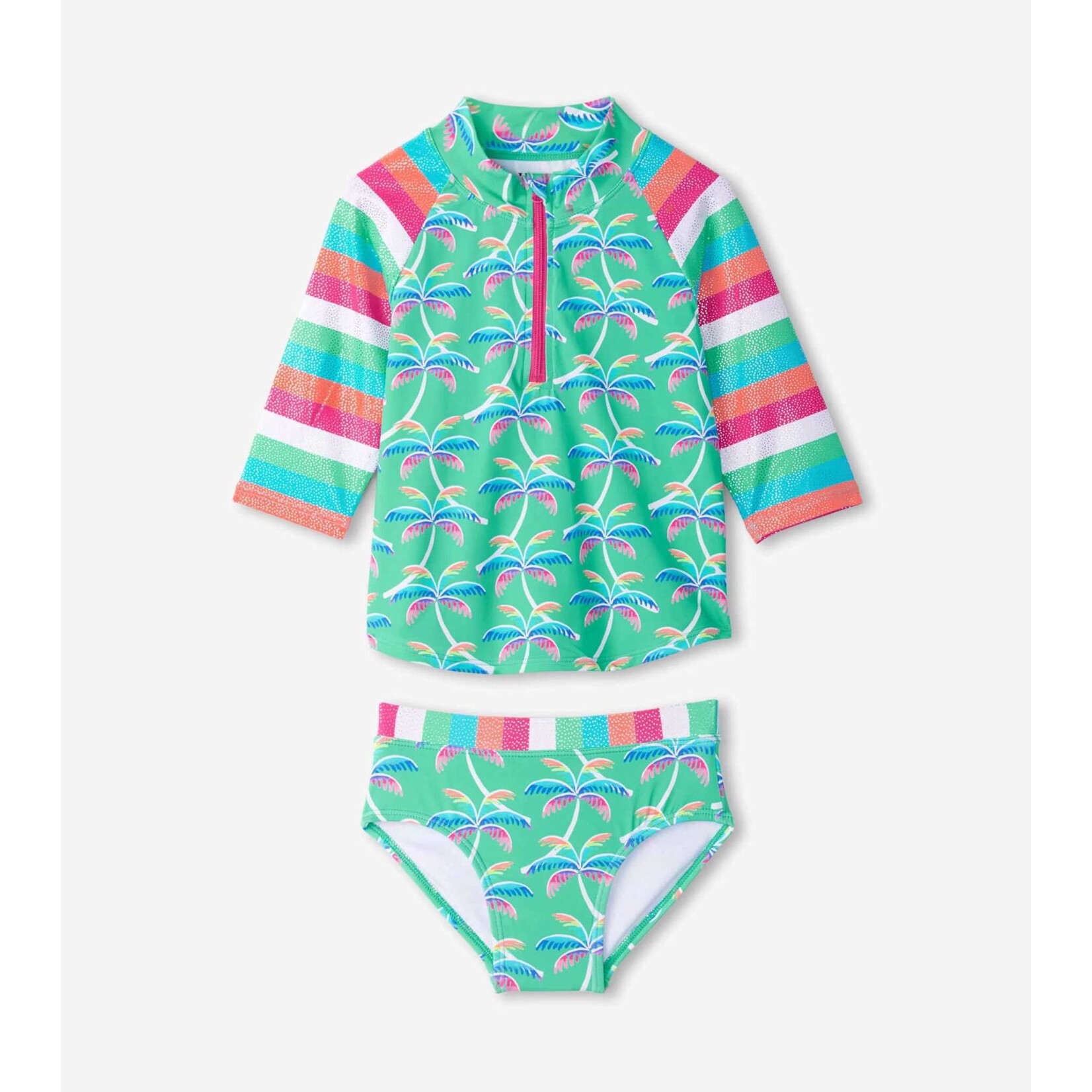 Hatley Rainbow Palm Rashguard Set