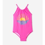 Hatley Sunrise Gather Front Swimsuit