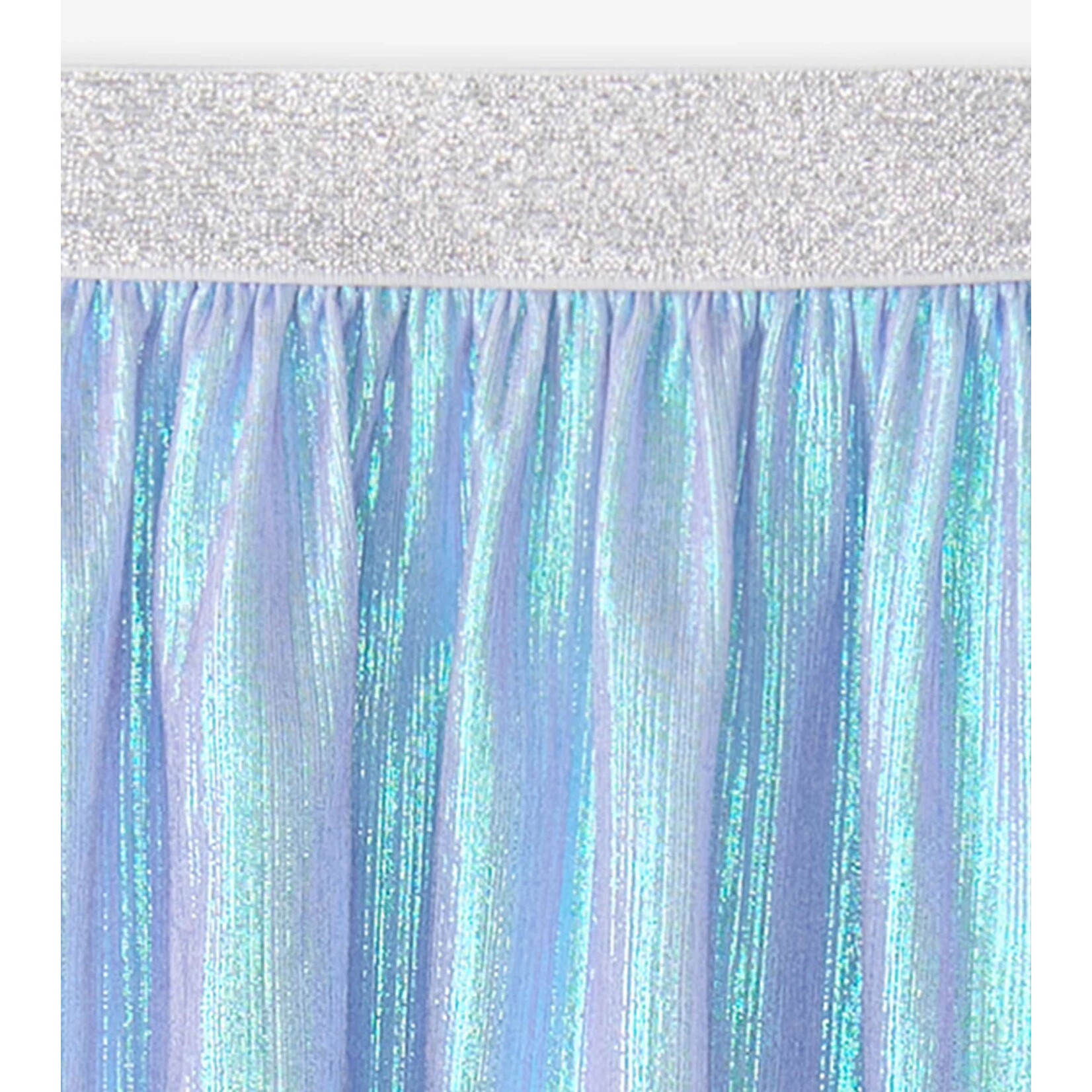 Hatley Silver Metallic Mid Length Skirt