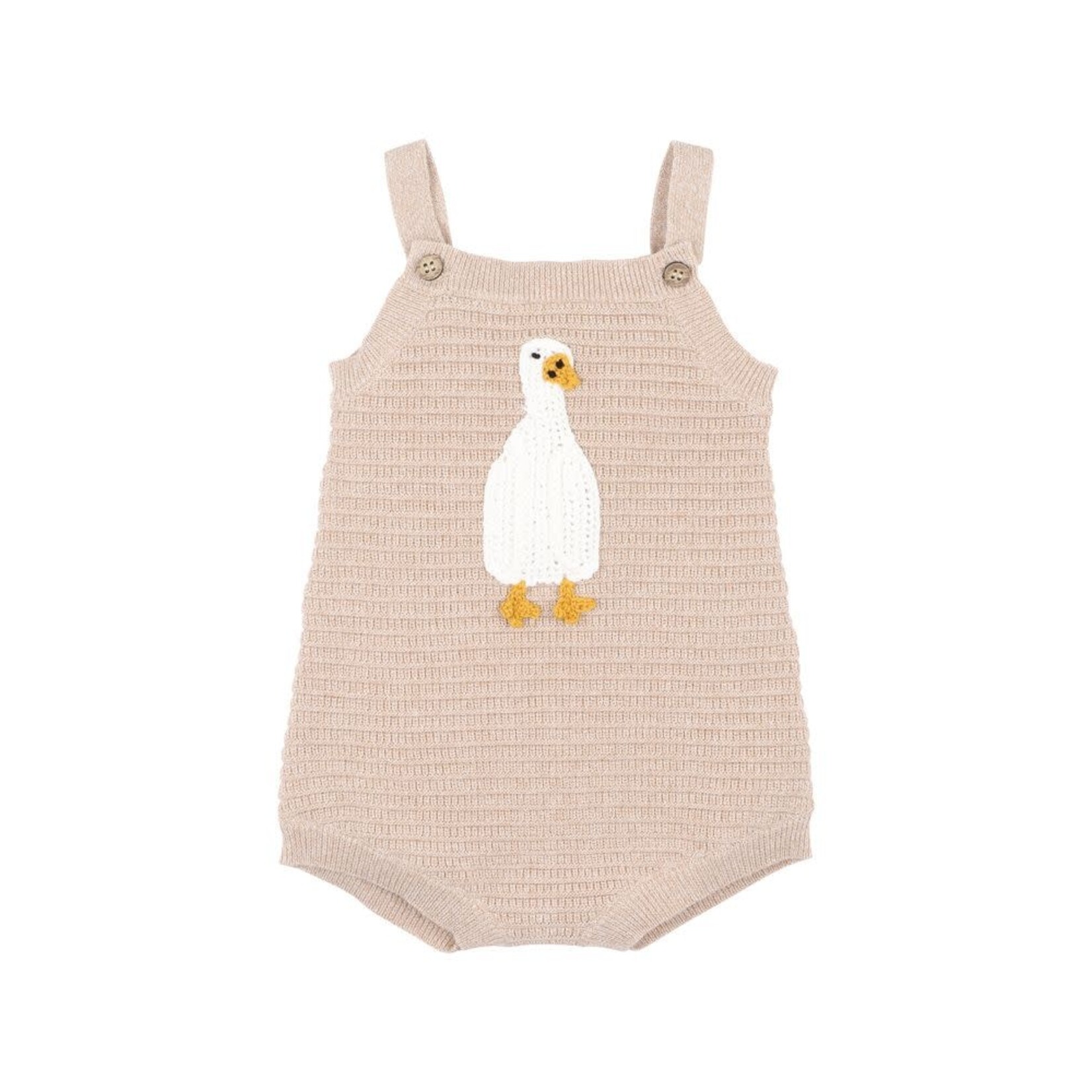 Bebe Chester Crochet Duck Knitted Bodysuit
