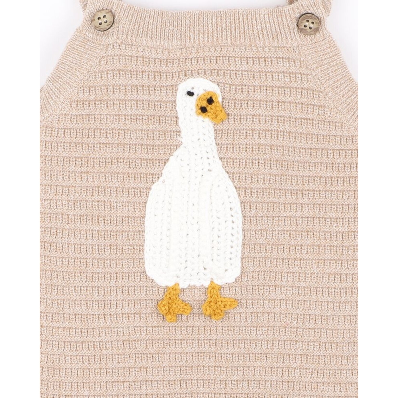 Bebe Chester Crochet Duck Knitted Bodysuit