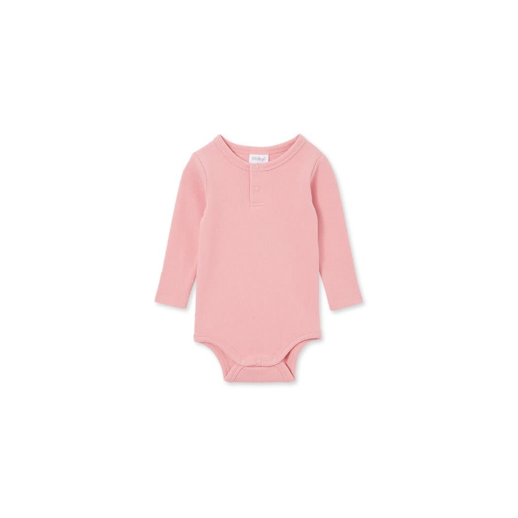 Milky Rose Rib Bubbysuit