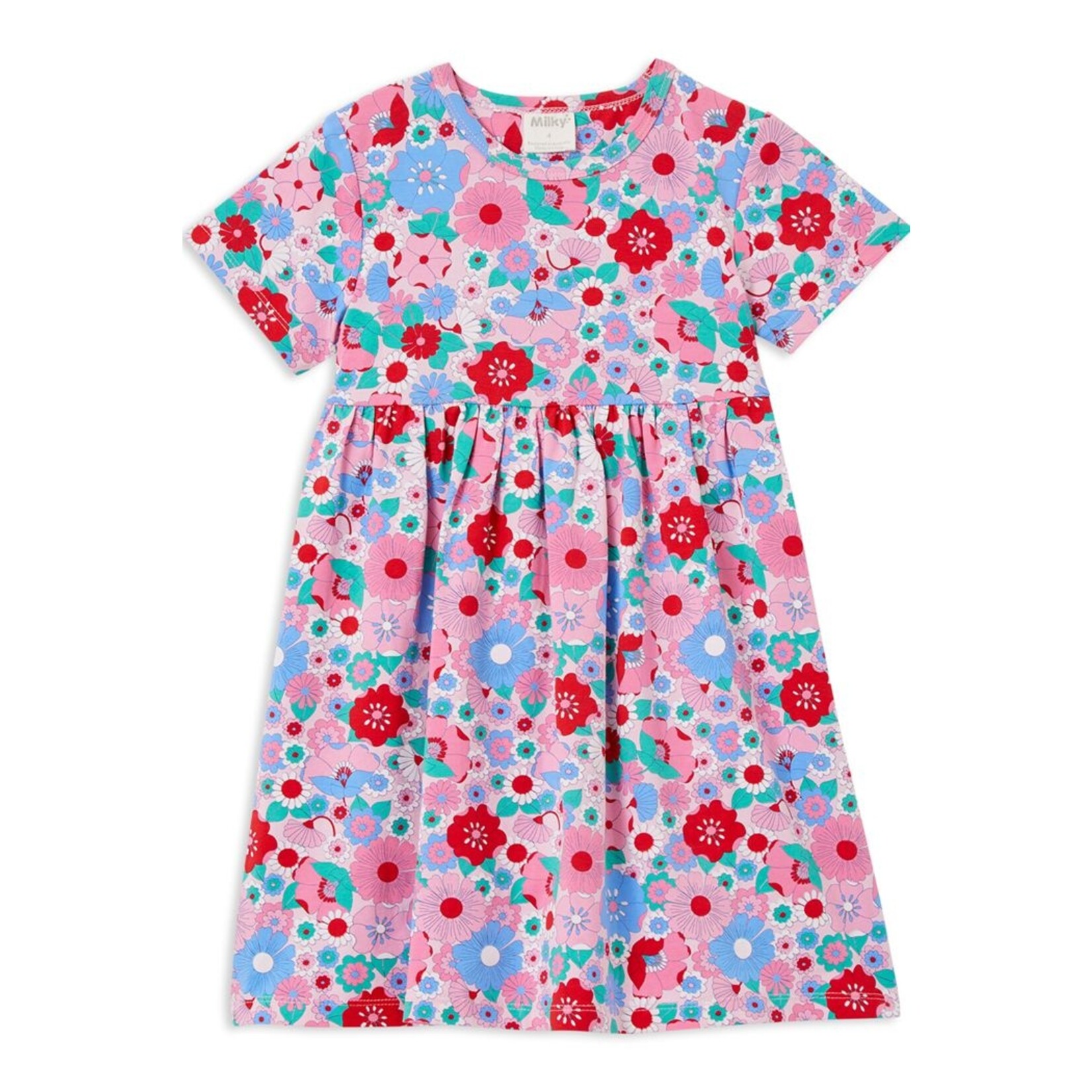 Milky Summer Blooms Dress