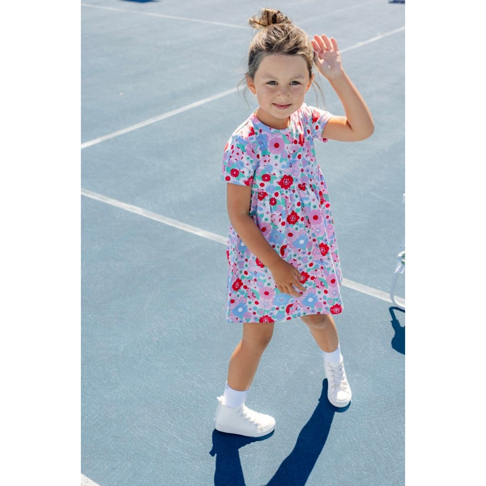 Milky Summer Blooms Dress