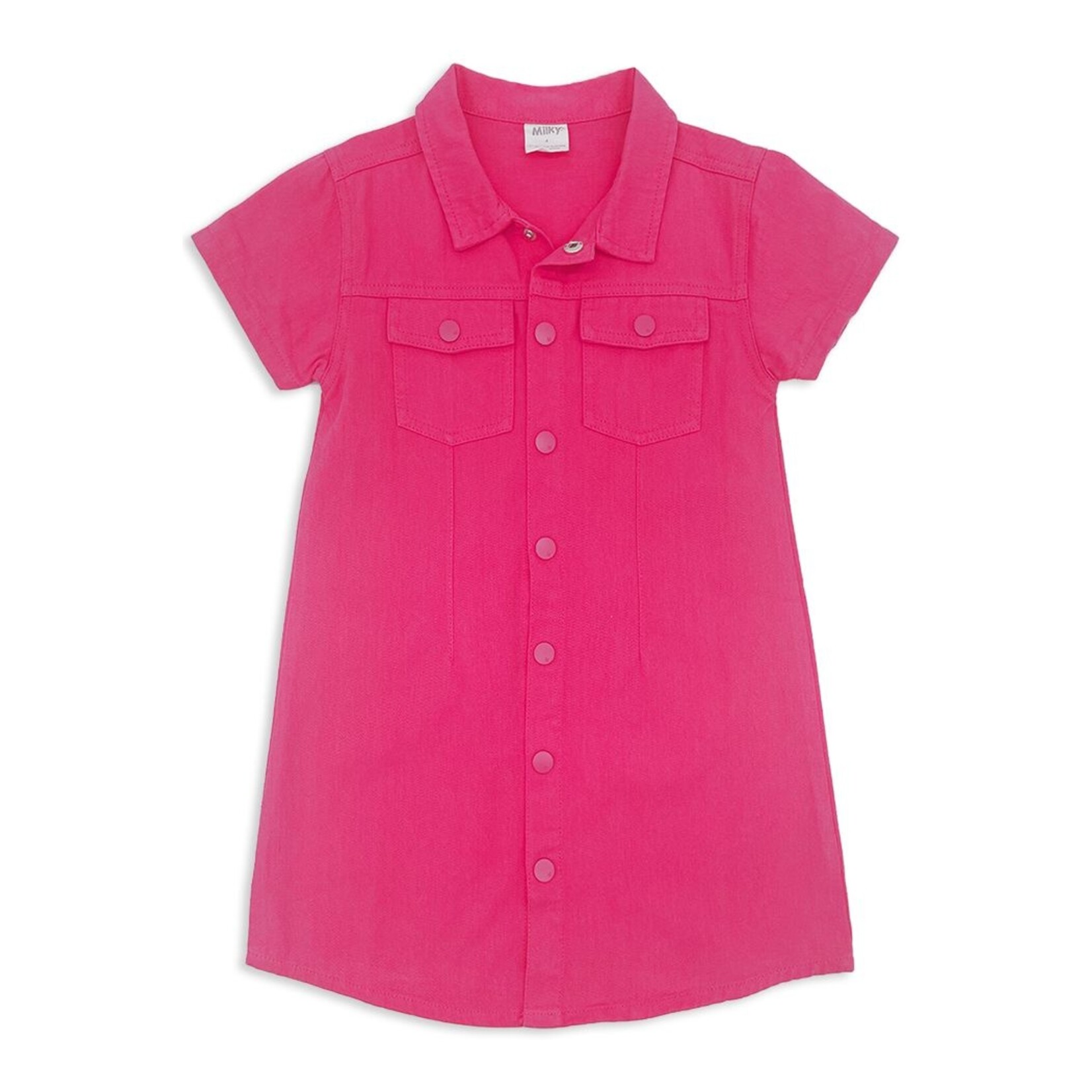 Milky Pink Denim Dress