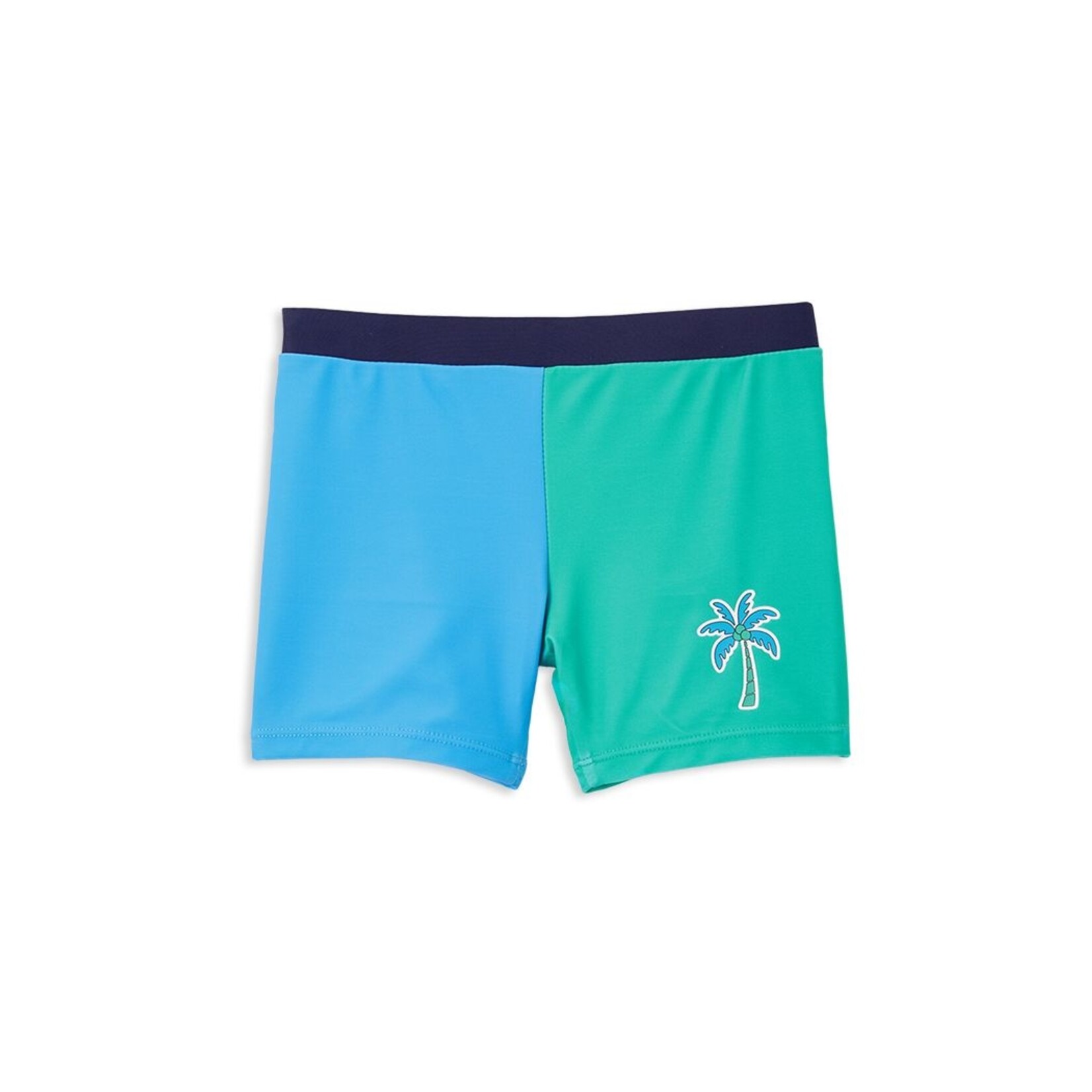 Green Panel Swim Short