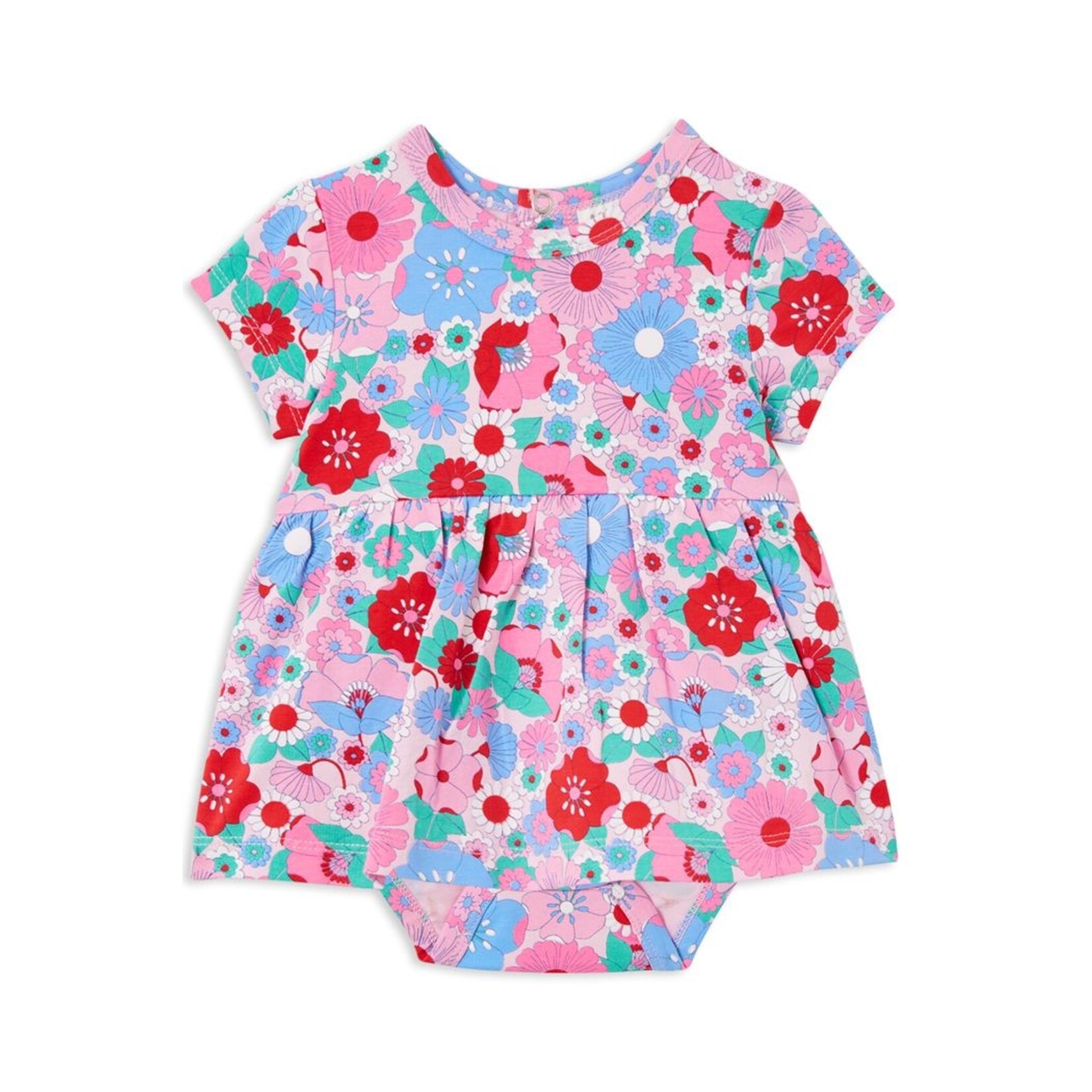 Milky Summer Blooms Baby Dress
