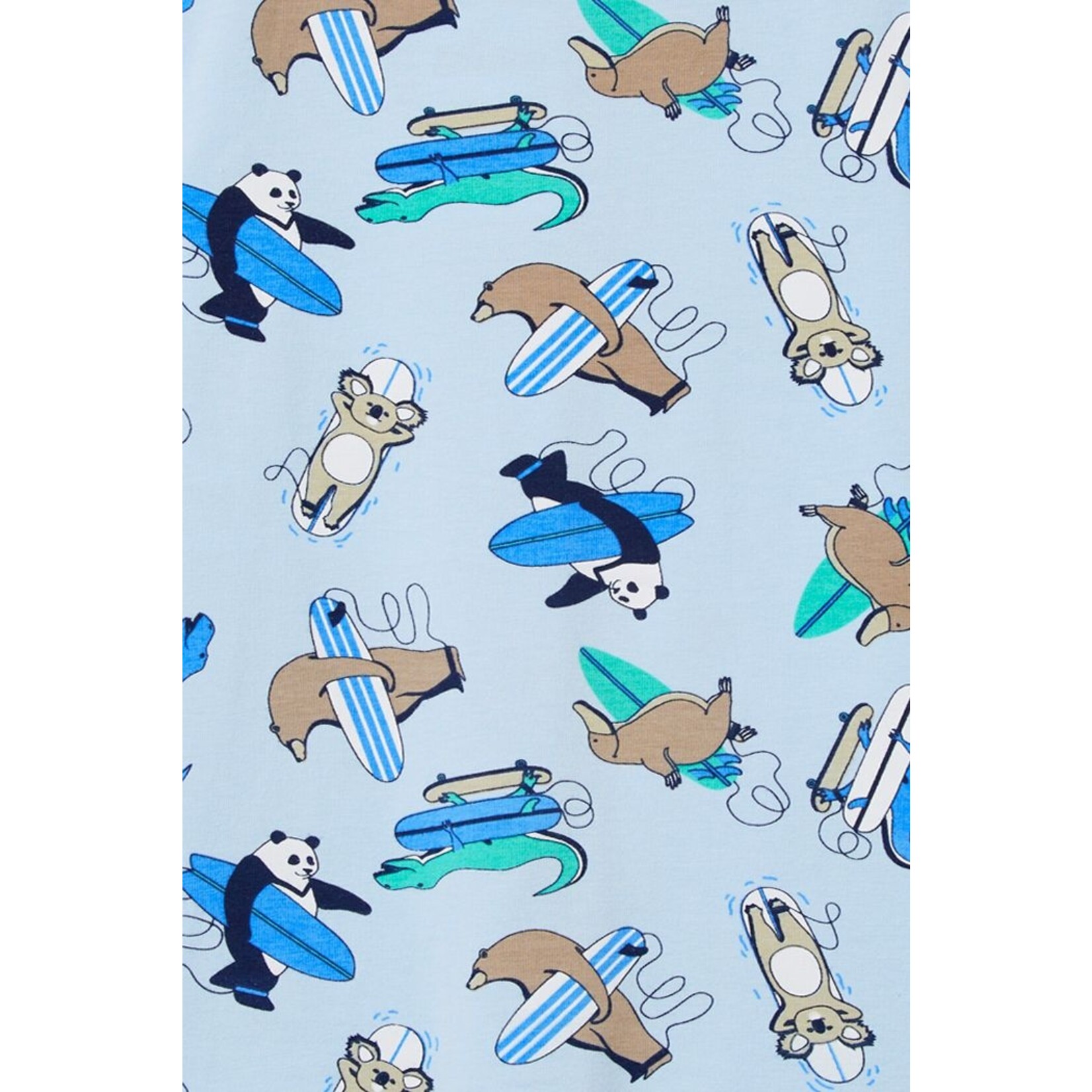 Milky Surfer Dudes Zip Romper