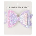 Designer Kidz Sparkle Bow Hair Clip Lavender
