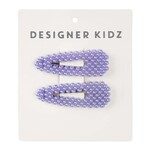 Designer Kidz Pearl Hair Clips Lavender