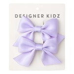 Designer Kidz Bow Hair Clip Pack Lavender