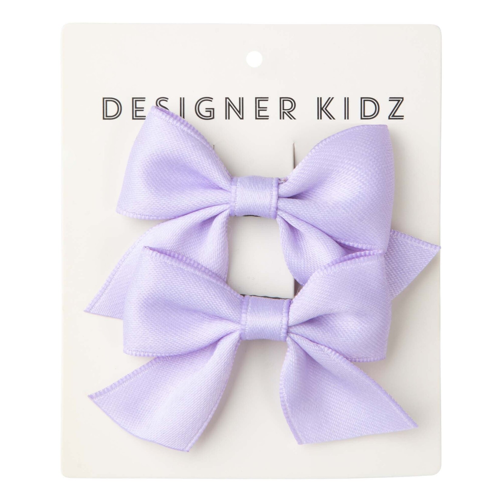 Designer Kidz Bow Hair Clip Pack Lavender