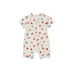 Milky Summer Christmas Zip Romper