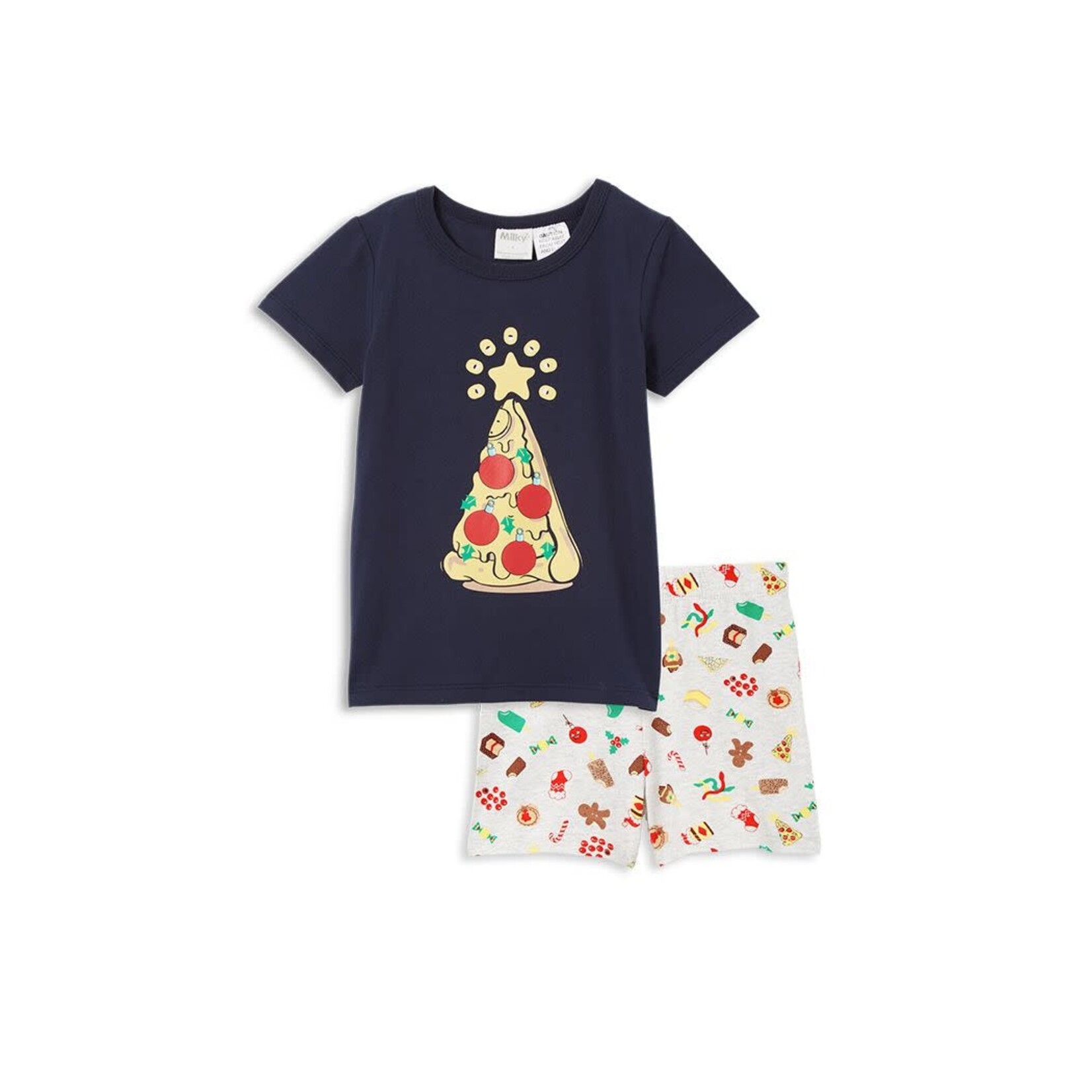 Milky Christmas Pizza PJs