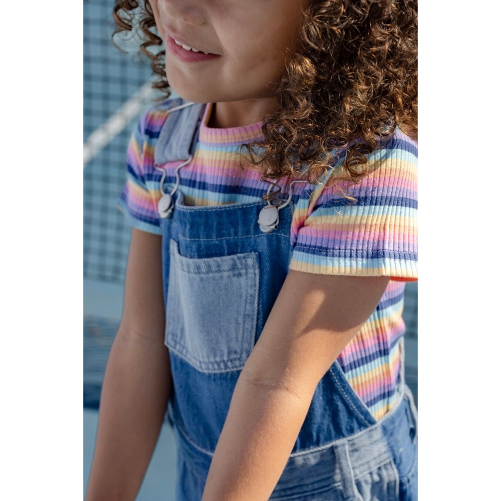 Milky Stripe Rib Tee