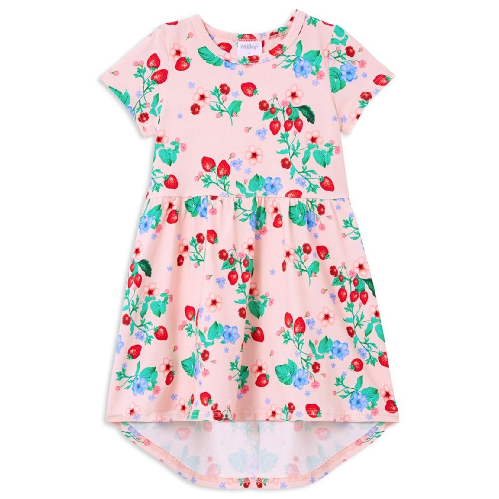 Milky Very Berry Hi-Lo Dress
