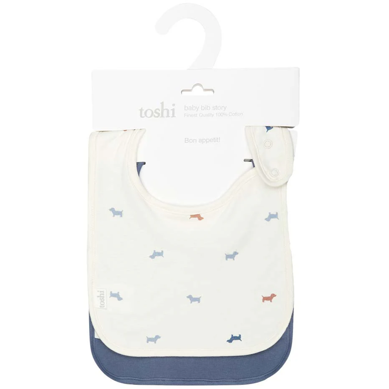 Toshi Toshi Baby Bib Story 2pcs Puppy