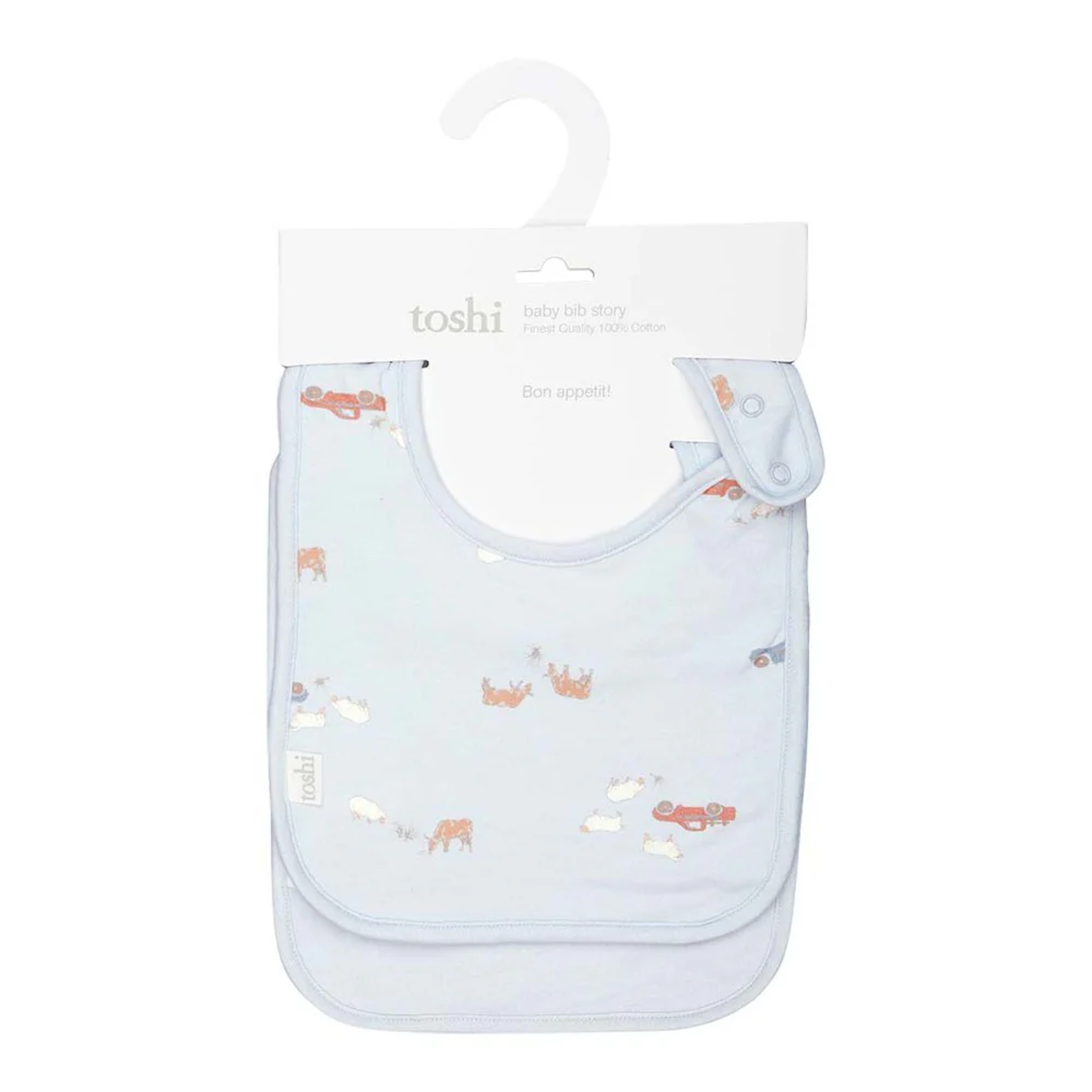 Toshi Toshi Baby Bib Story 2pcs Sheep Station