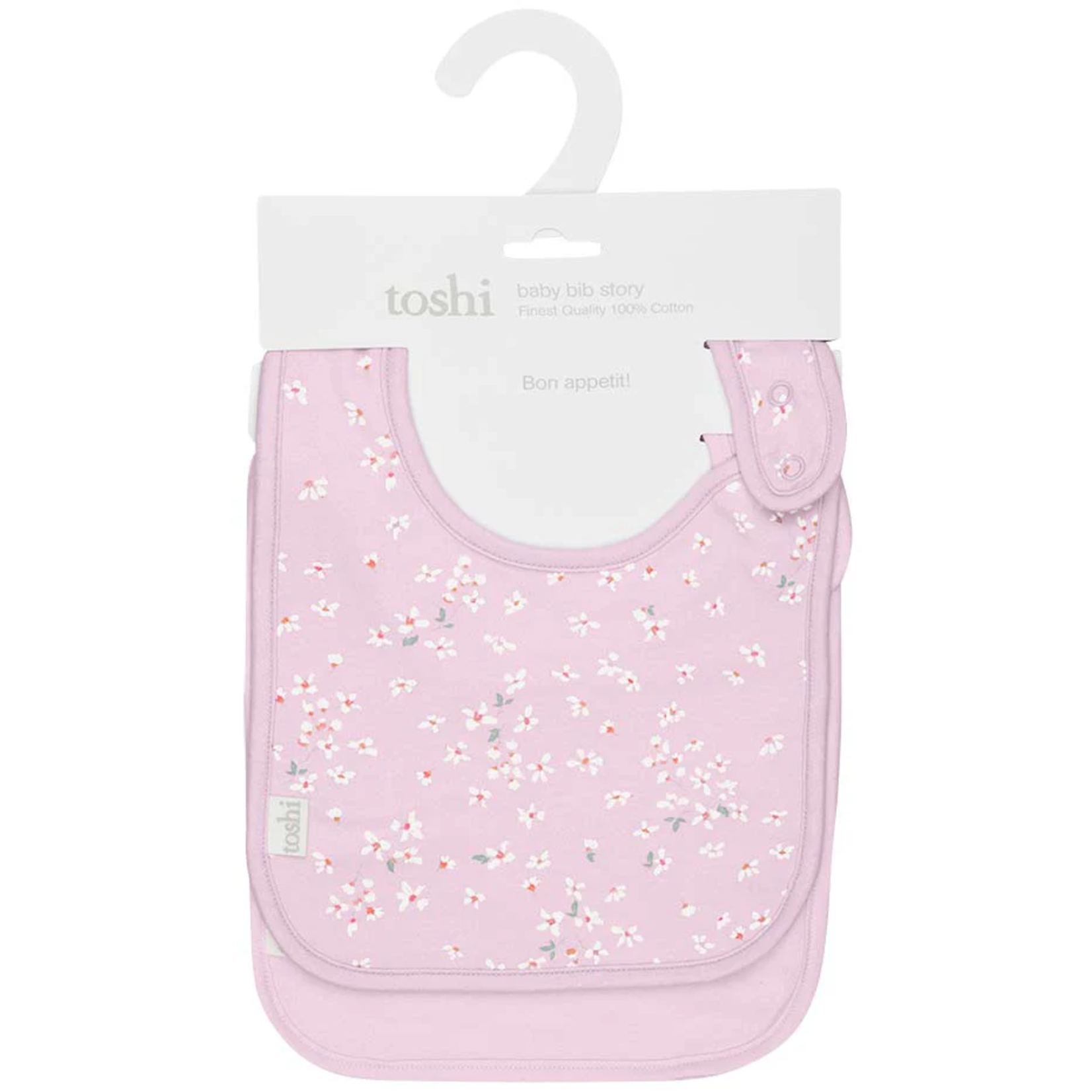 Toshi Toshi Baby Bib Story 2pcs Nina Lavender