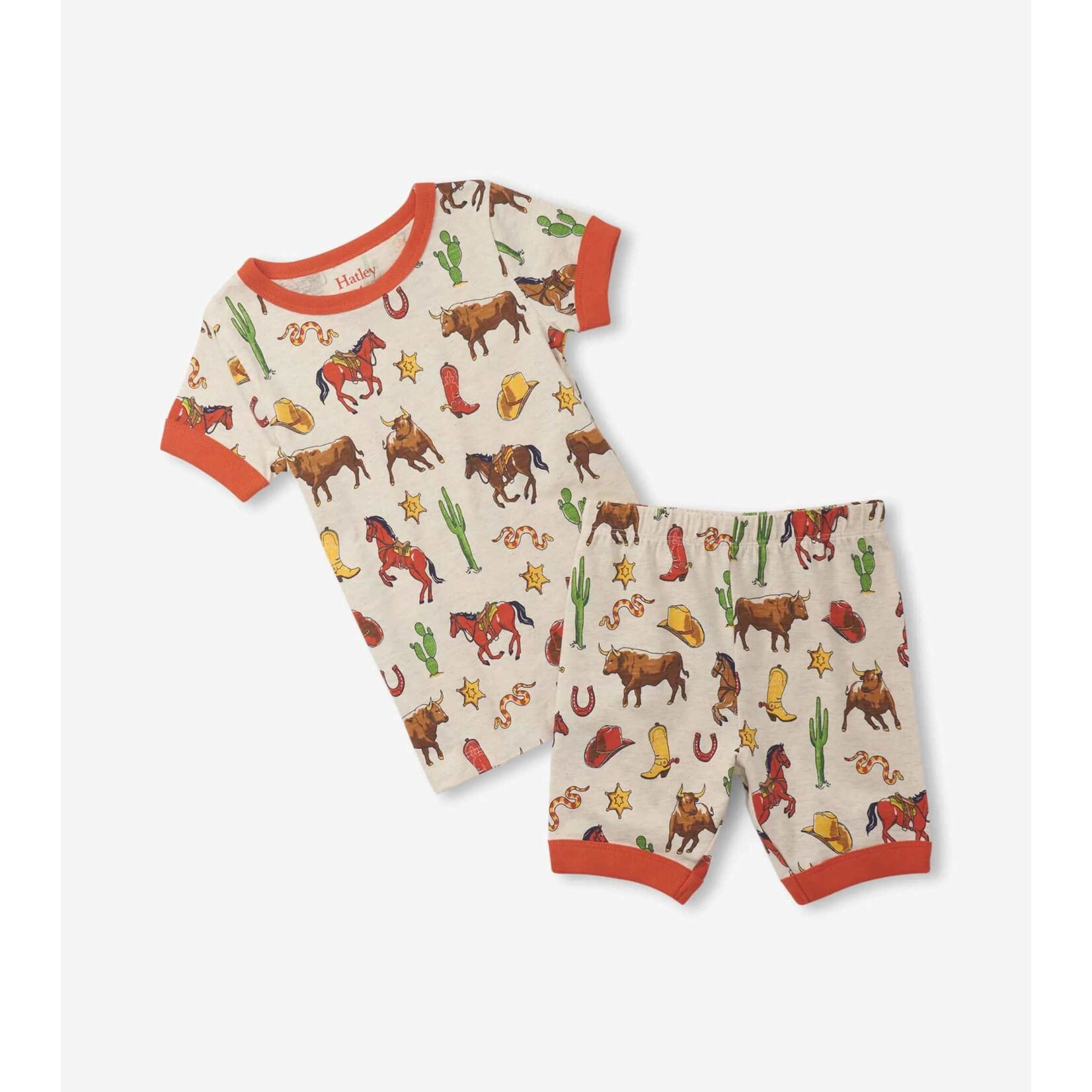 Hatley Vintage Rodeo Cotton Short Pyjama Set