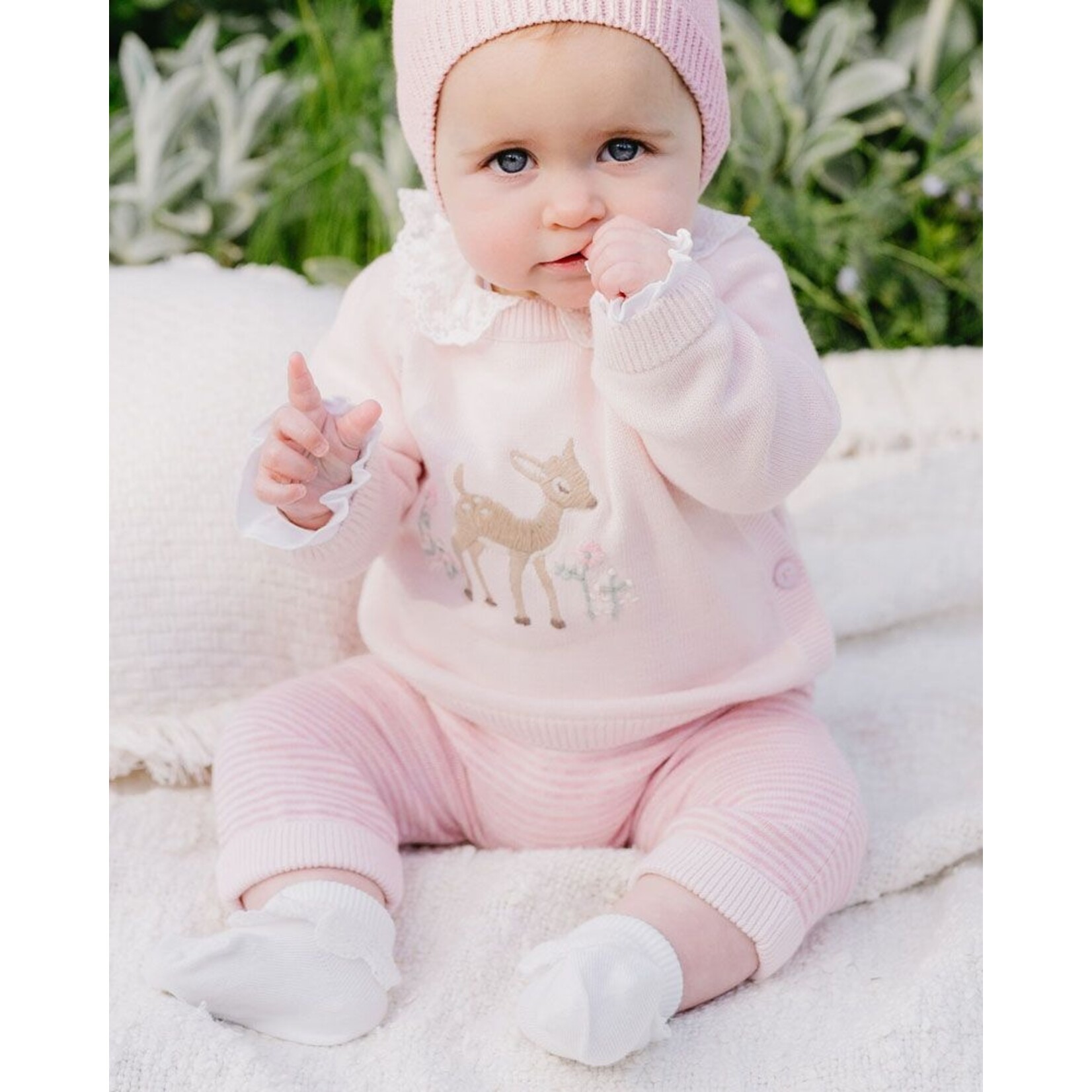 Bebe Molly Stripe Knitted Leggings