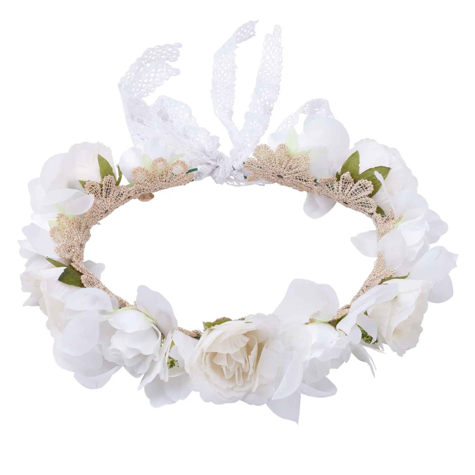 Designer Kidz Juliette Flower Crown Ivory