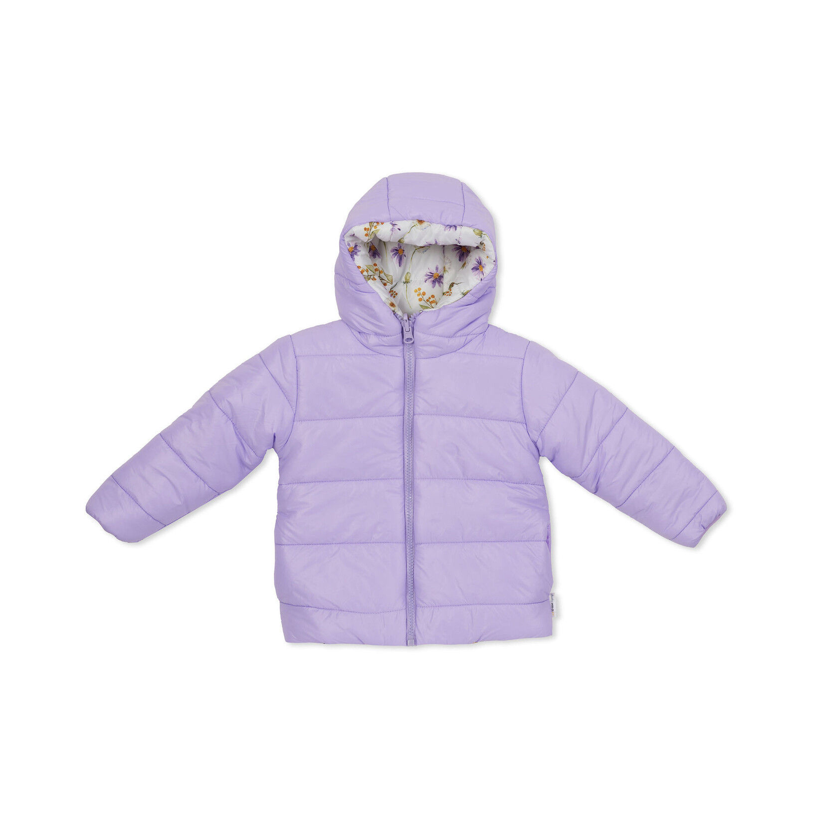 Indigo & Lellow Remi Reversible Puffer Jacket - Bush Daisy