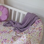 Snuggle Hunny Diamond Knit Organic Baby Blanket Lavender
