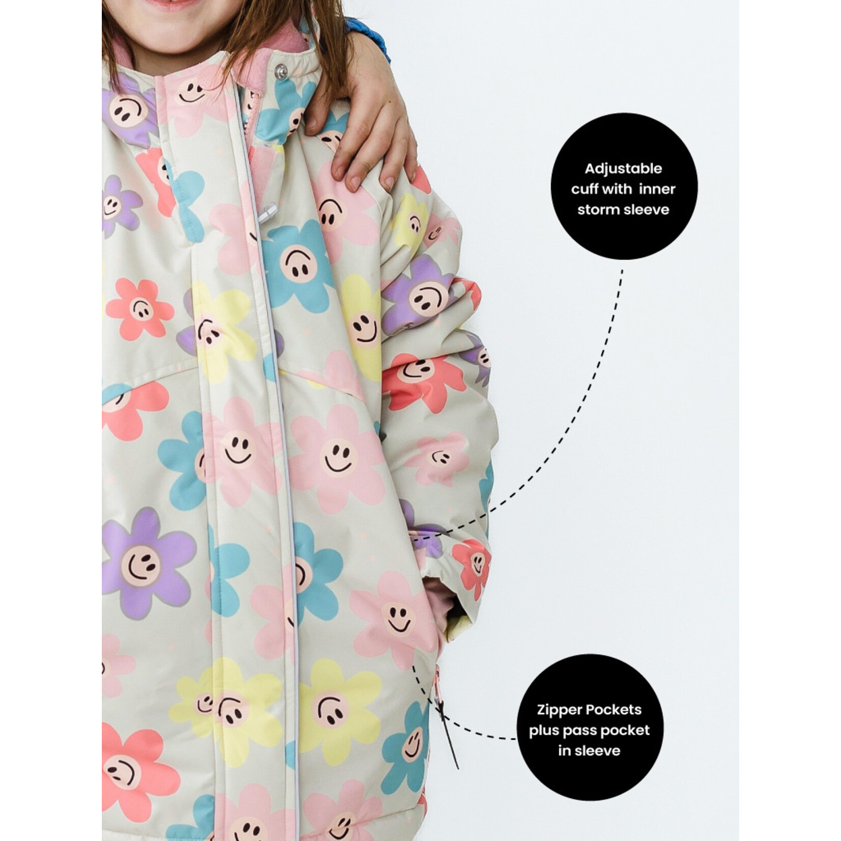 Therm Snowrider Jacket Happy Daisy