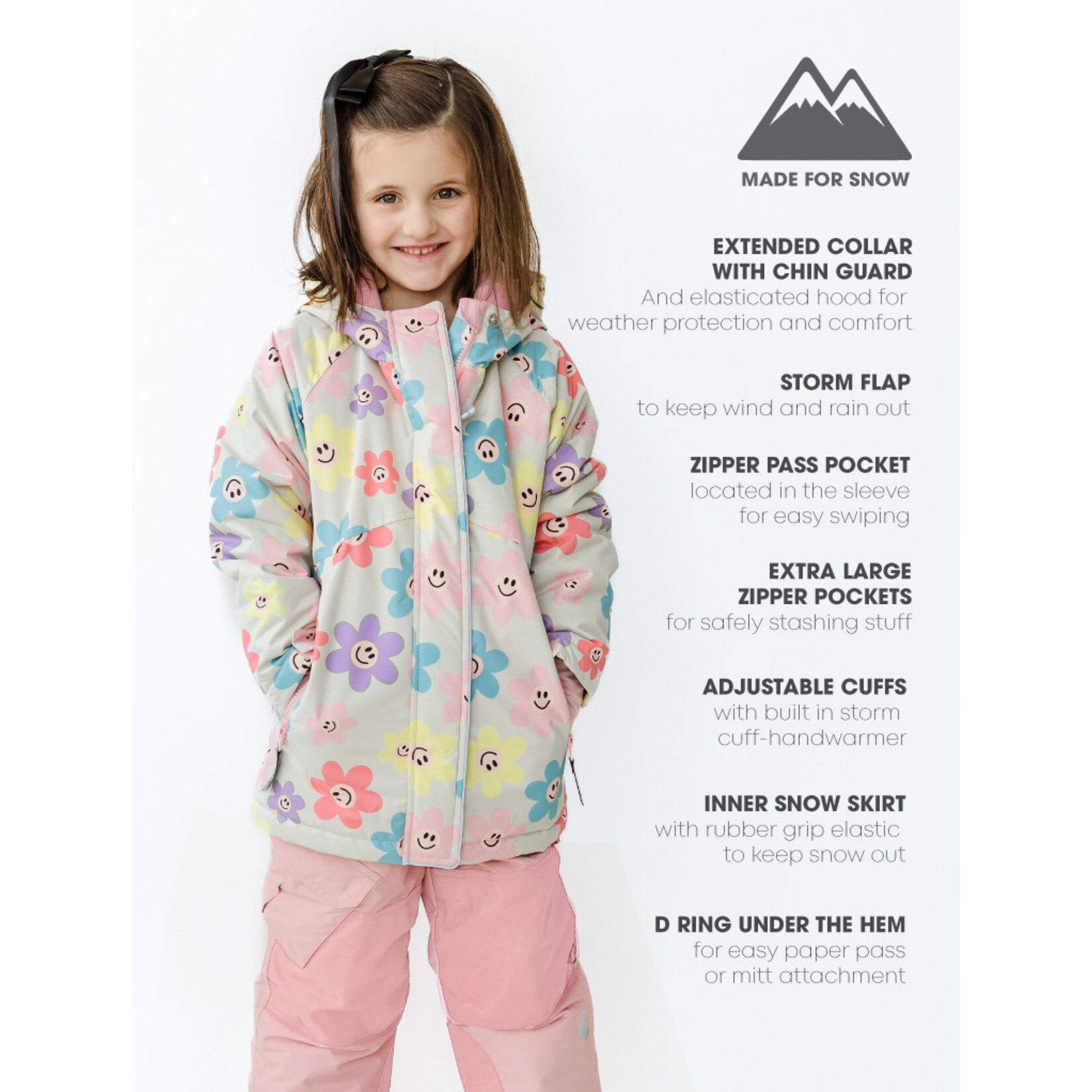 Therm Snowrider Jacket Happy Daisy
