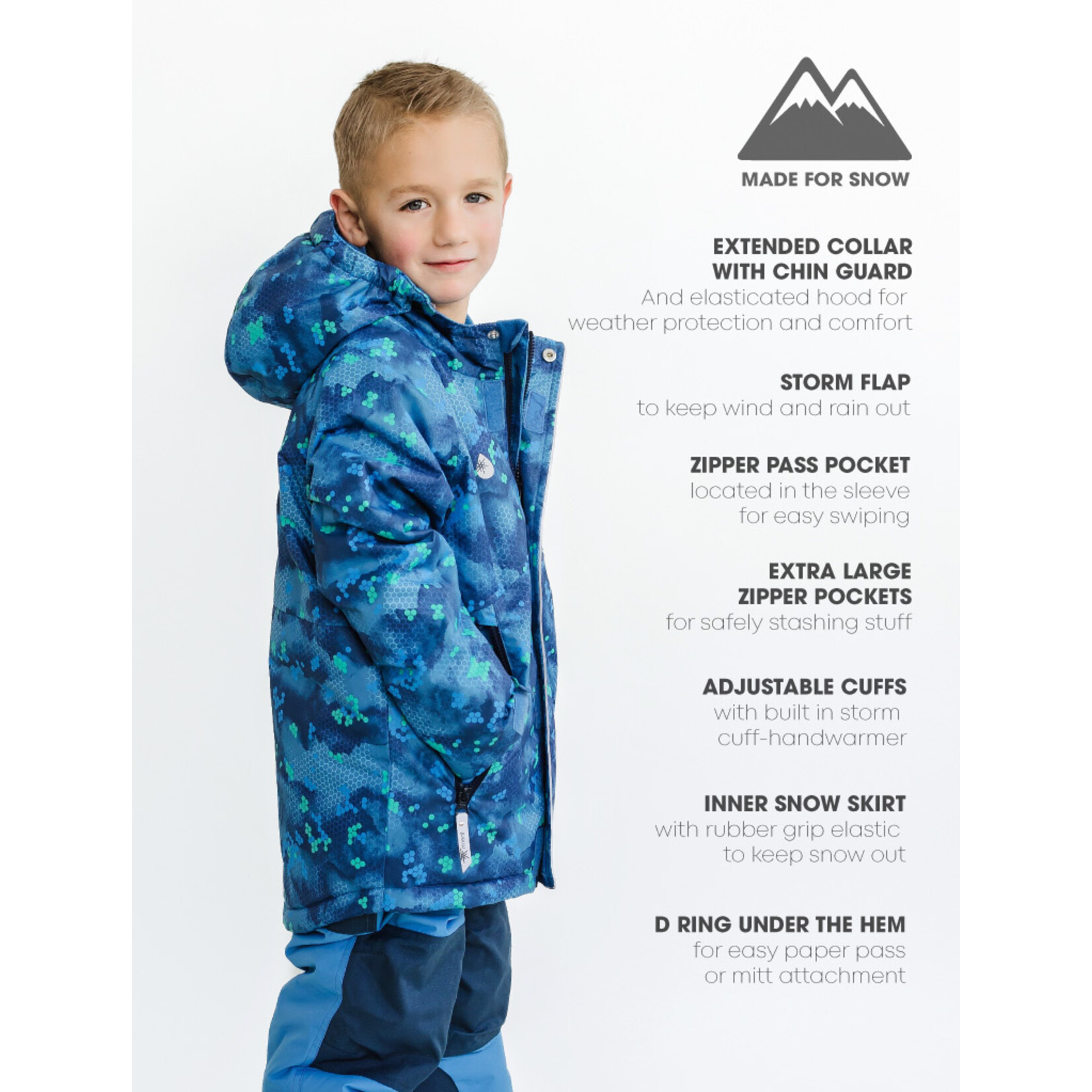 Therm Snowrider Jacket Pixel Peak