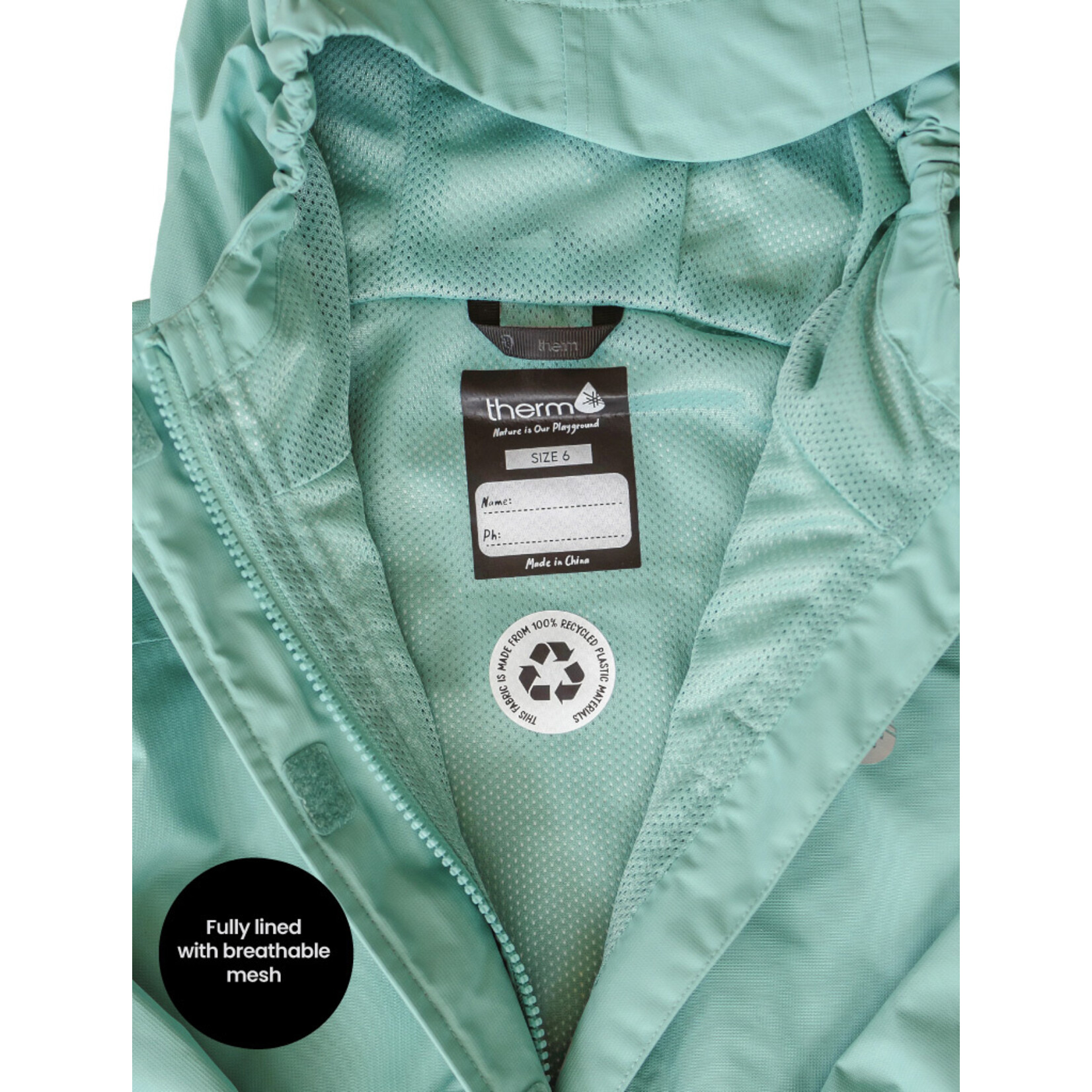 Therm SplashMagic Rainshell Seafoam