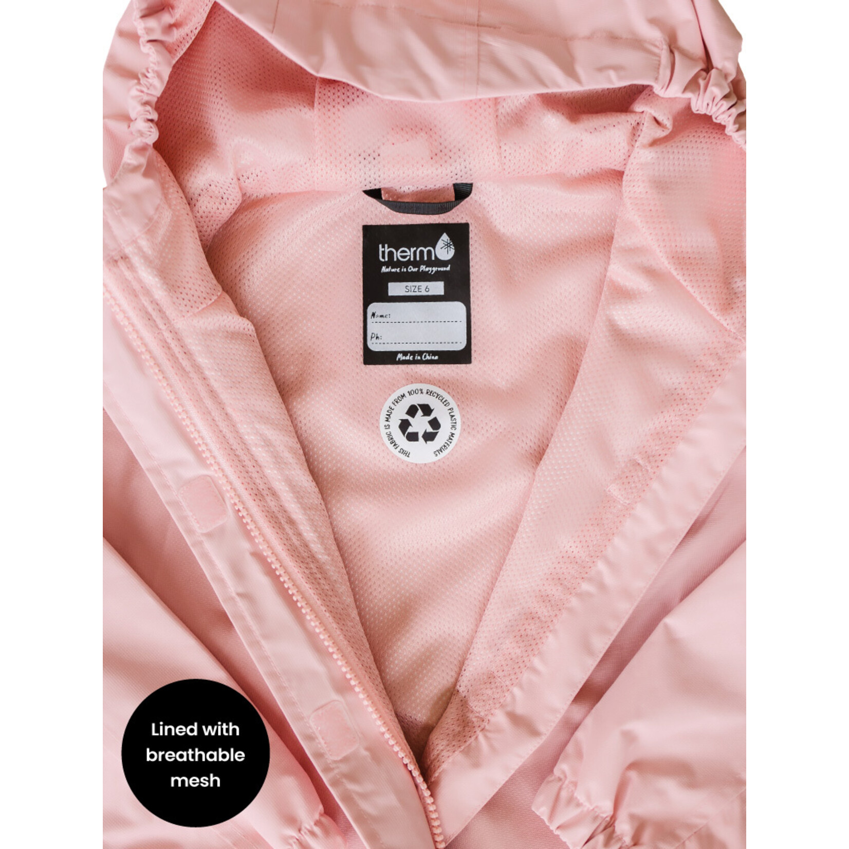 Therm SplashMagic Rainshell Dusky Pink