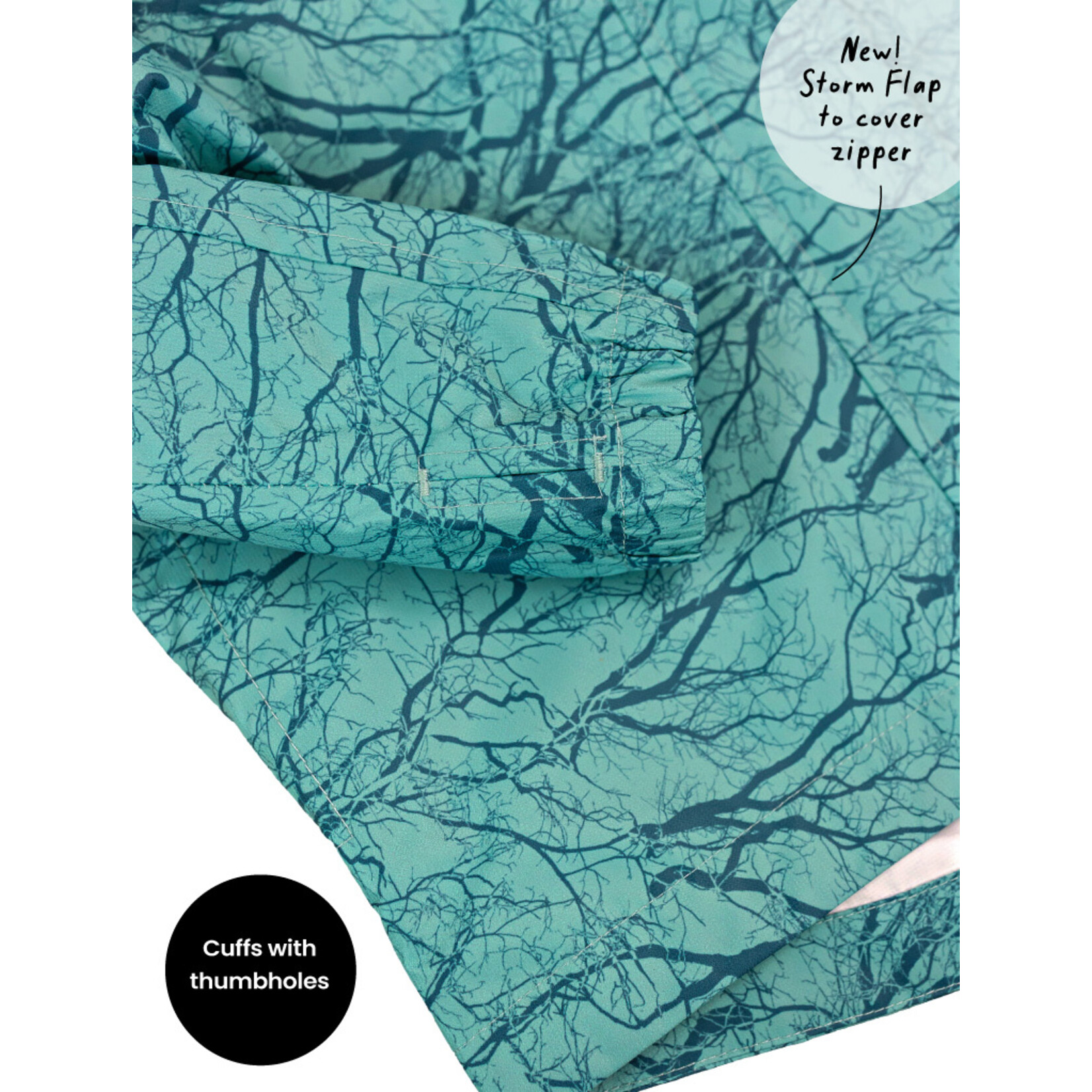 Therm 10K Packaway Rainshell Winter Woods
