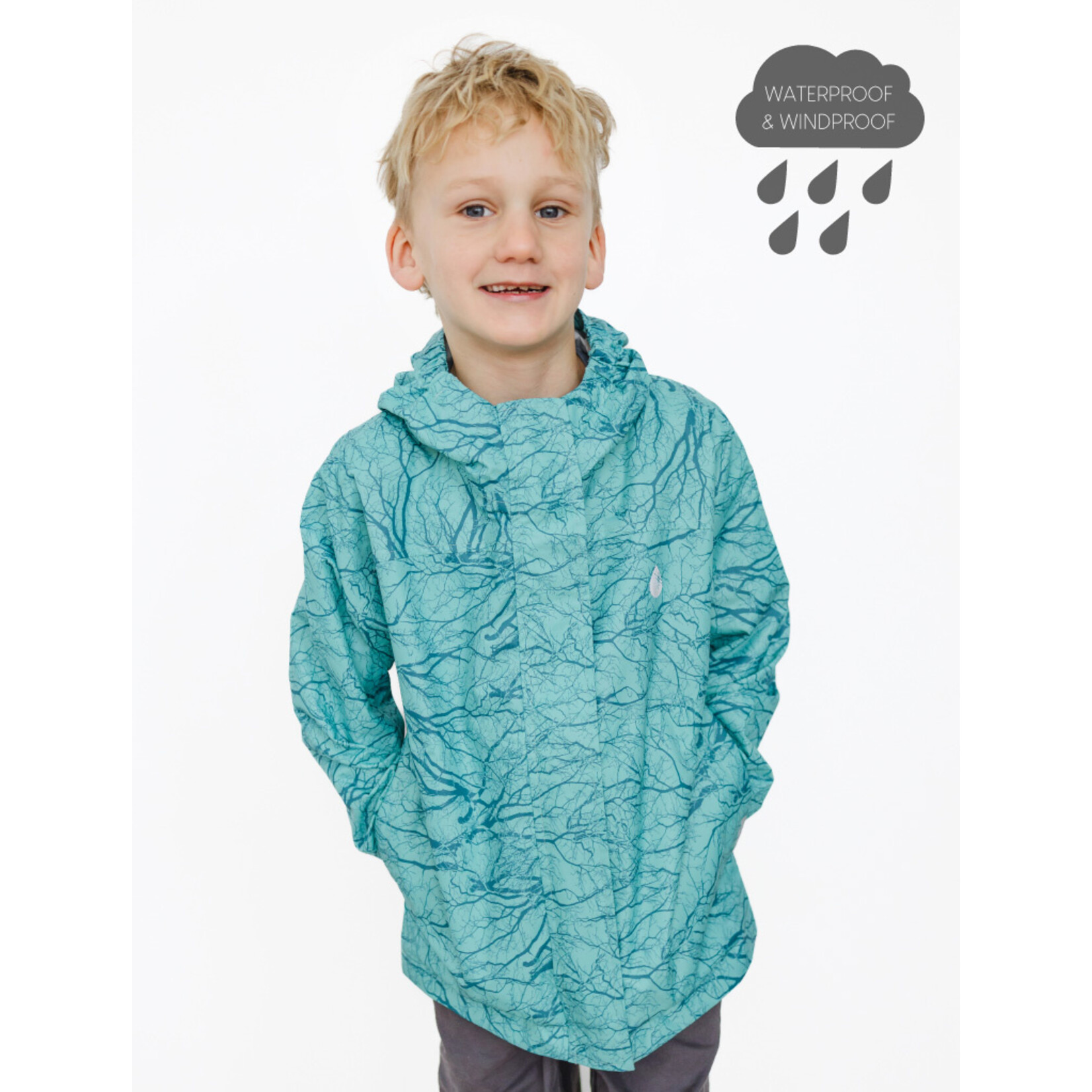 Therm 10K Packaway Rainshell Winter Woods