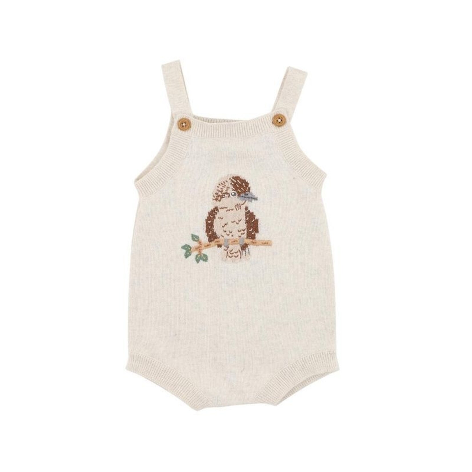 Bebe Australiana Organic Kookaburra Knit Bodysuit
