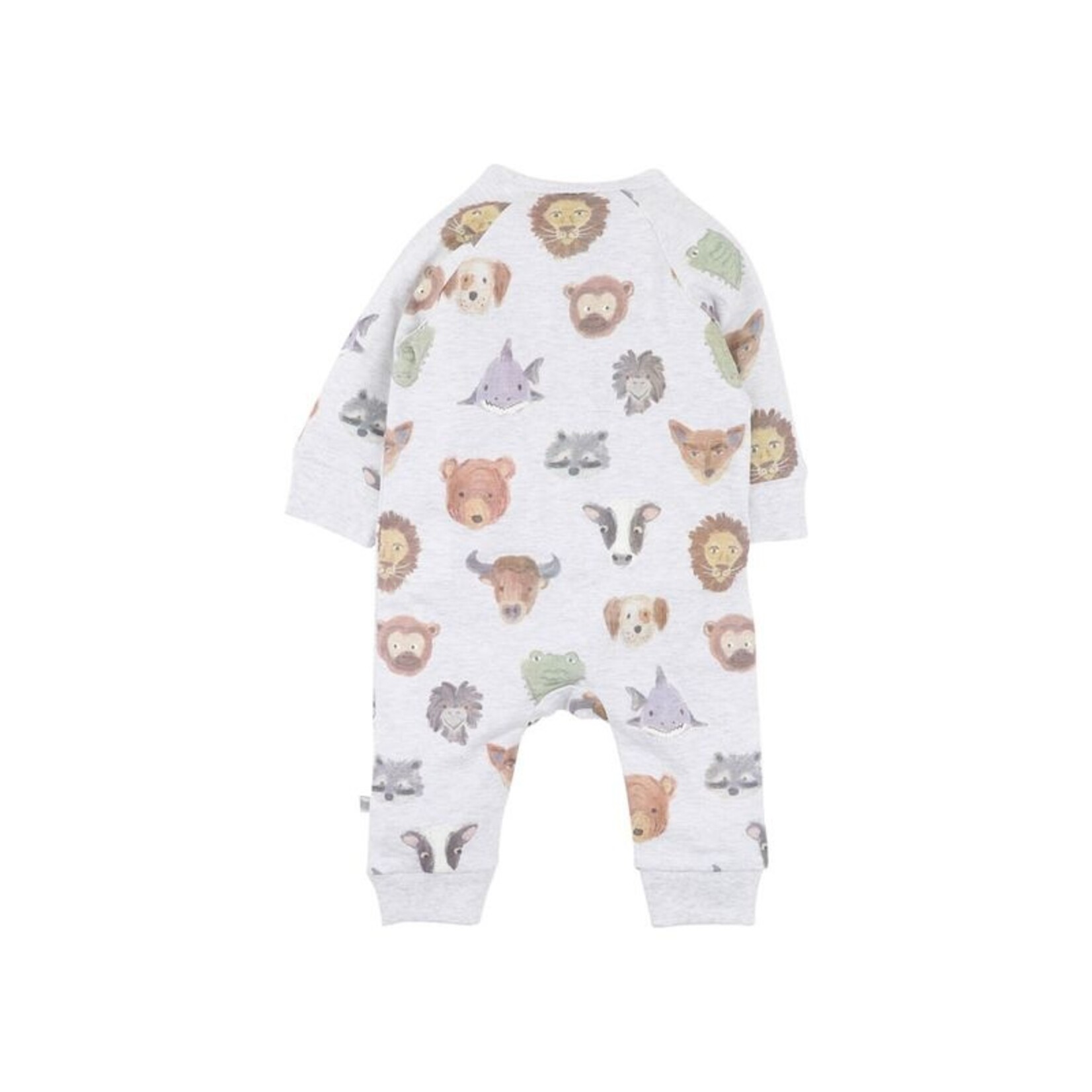 Fox & Finch Wildlings Print LS Zipsuit