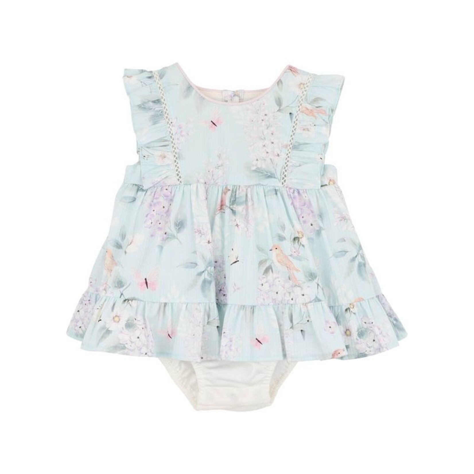 Bebe Madelyn Print Overlay Dress