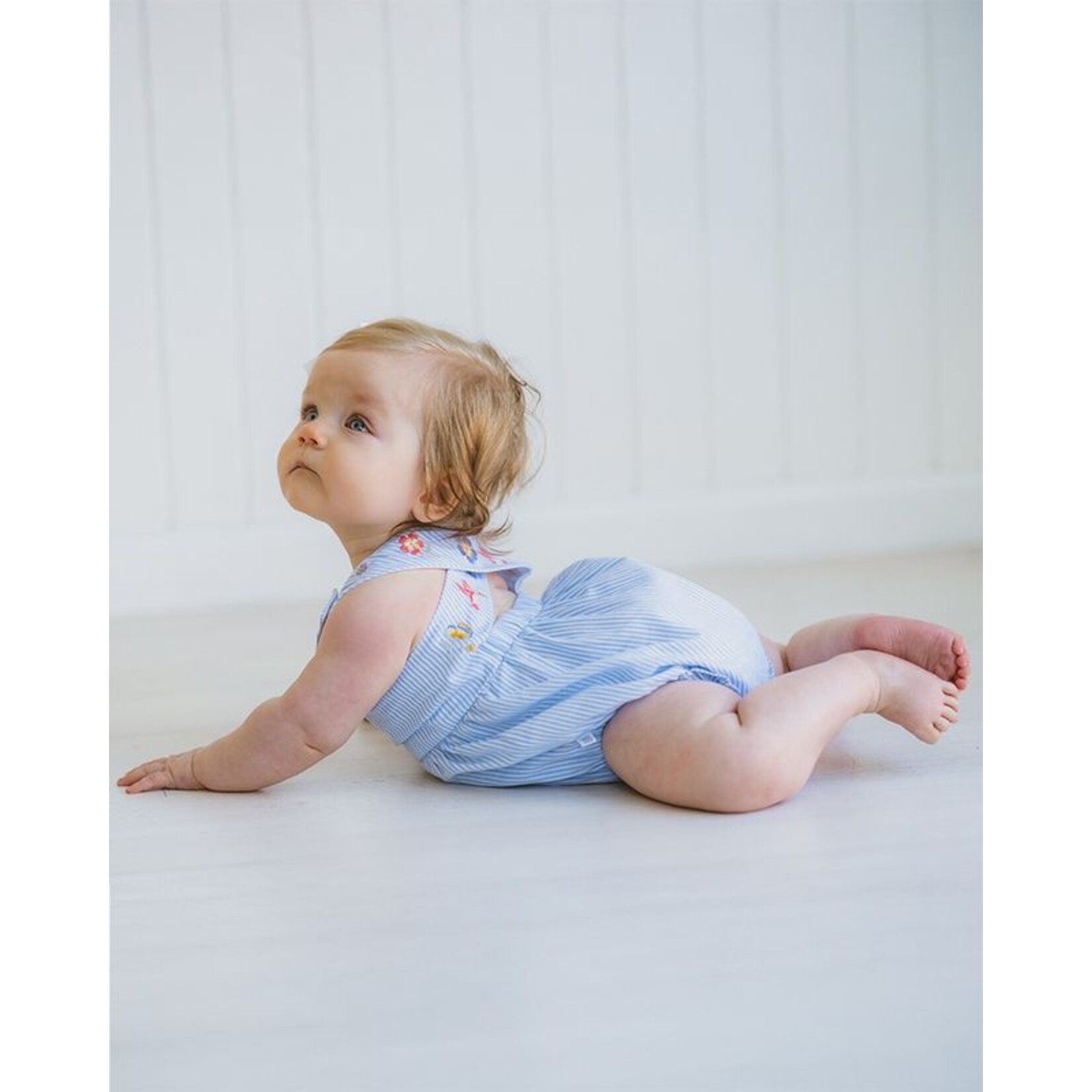 Fox & Finch Songbird Stripe Embroidered Bodysuit