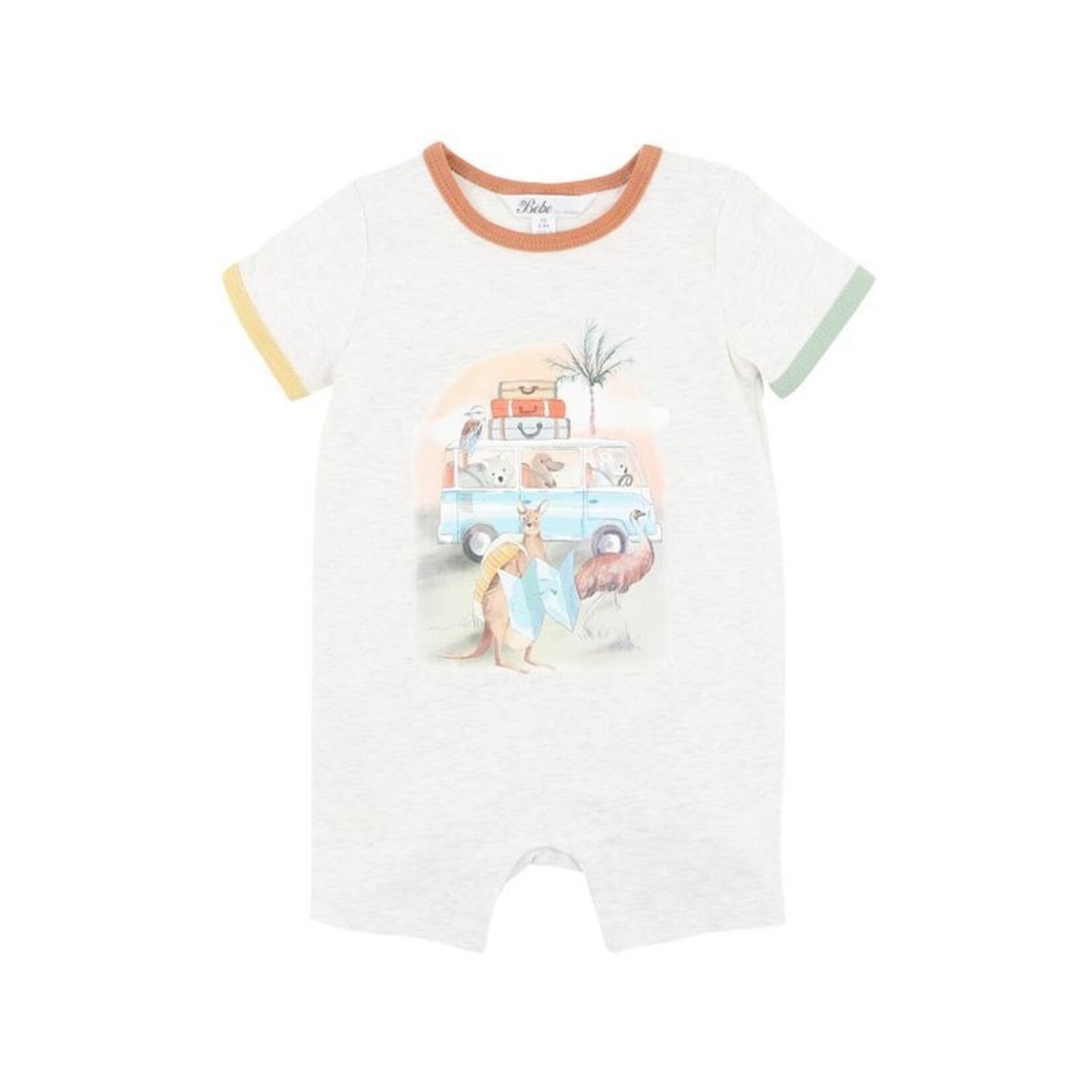 Bebe Ivan Camp Scene SS Romper