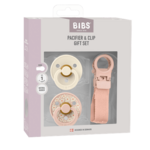 BIBS BIBS Colour Dummy & Loop Clip Gift Set - Blush