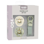 BIBS Colour Dummy & Loop Clip Gift Set - Sage