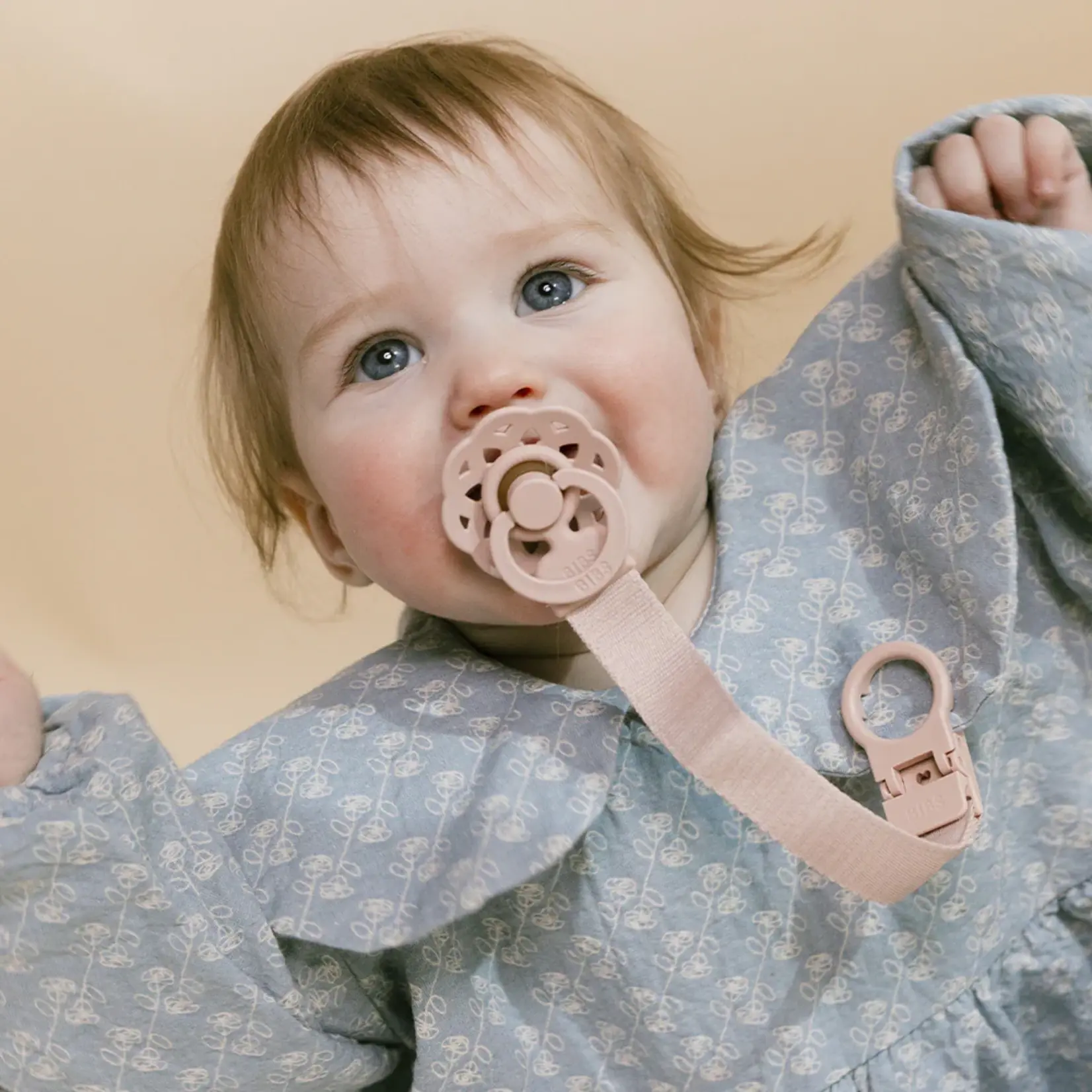 BIBS Pacifier Clip Loop - Blush