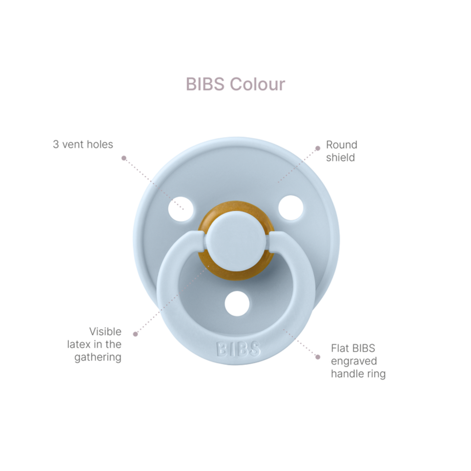 BIBS Studio Colour, Pin Ivory Steel Blue Mix