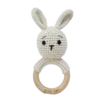 Petite Vous Crochet Ring Rattle Brodie Bunny