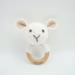 Petite Vous Crochet Ring Rattle Lulu Lamb