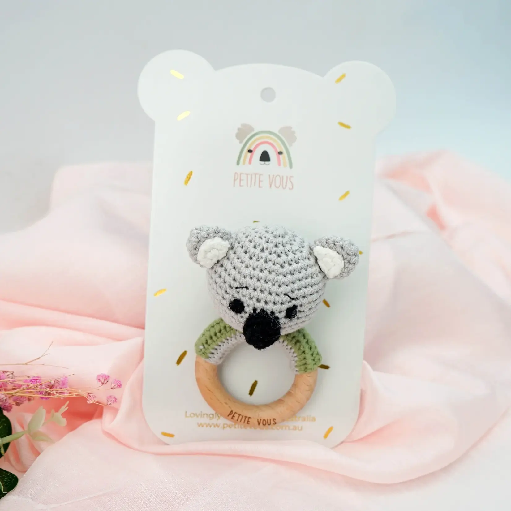 Petite Vous Petite Vous Crochet Ring Rattle Ozzie Koala