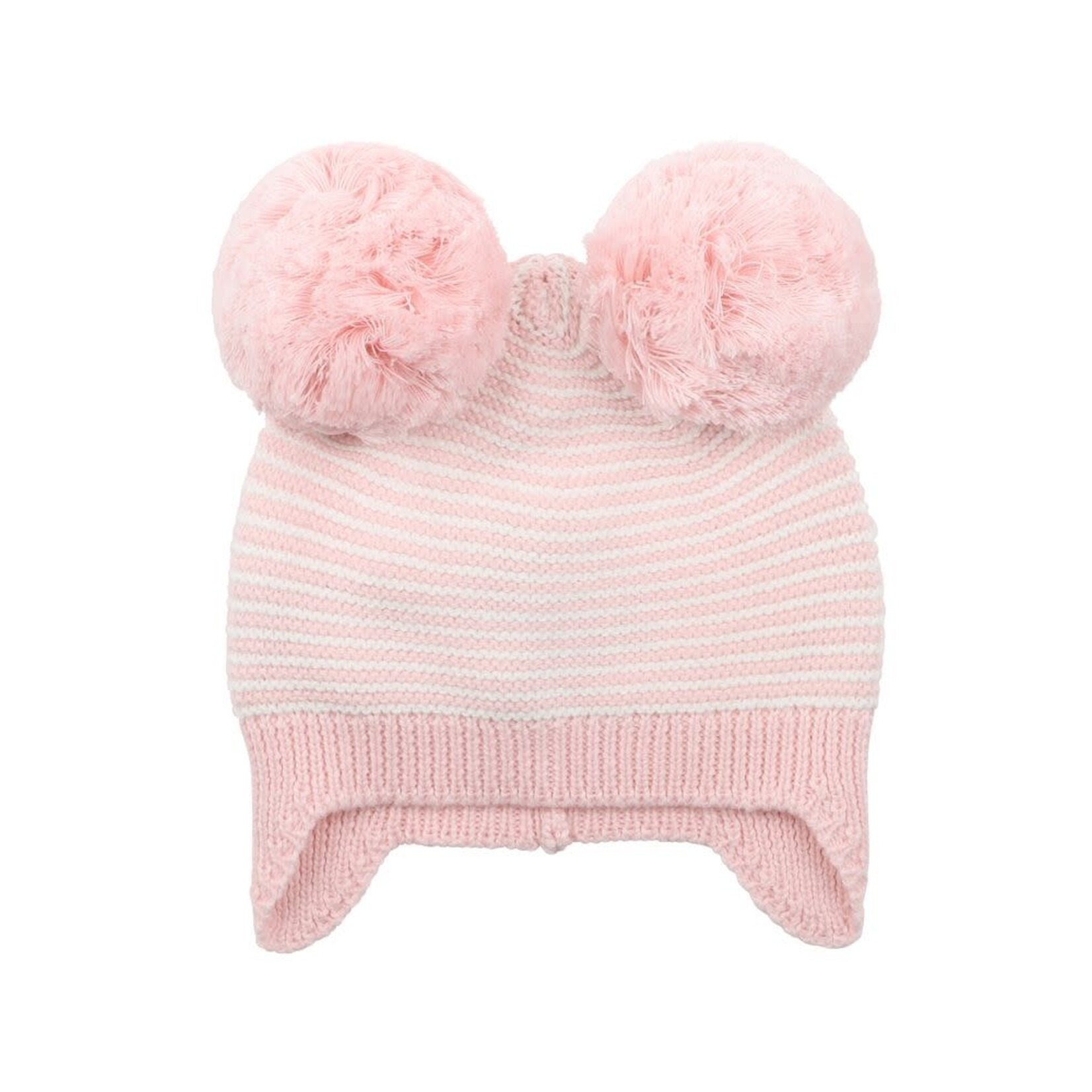 Bebe Ciara Stripe Pom Pom Knitted Beanie